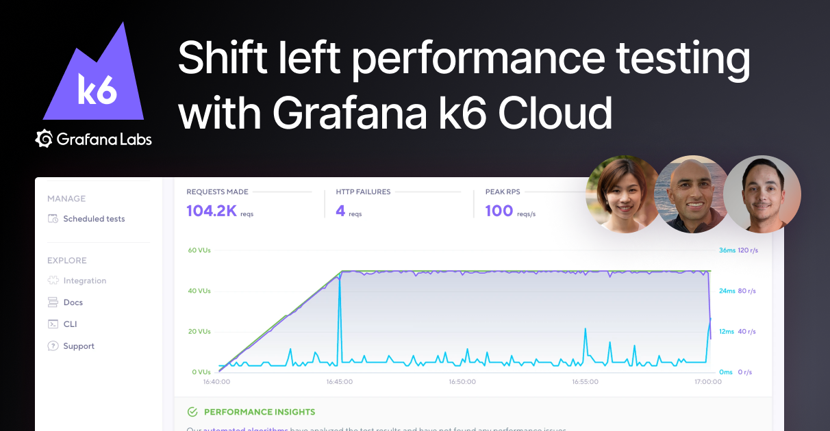 使用Grafana k6 Cloud左移性能测试